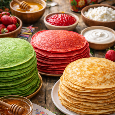 Блины на любой вкус: шпинатные, свекольные, с яблоком без глютена