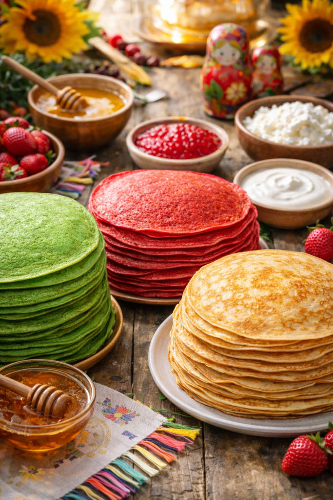 Блины на любой вкус: шпинатные, свекольные, с яблоком без глютена