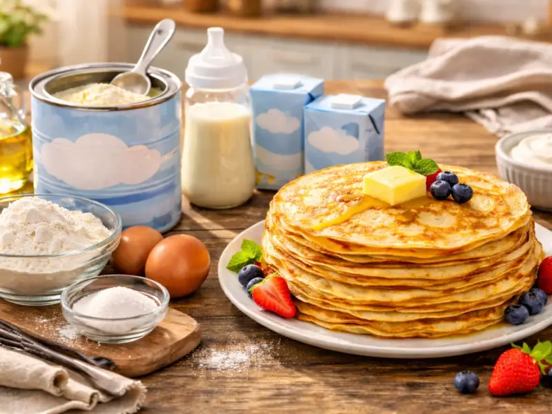 Вторая жизнь детской смеси: вкусные и полезные блины для всей семьи